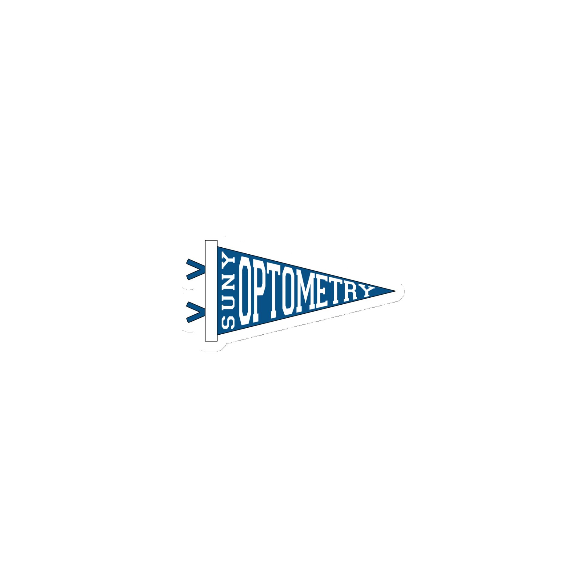 SUNY Optometry - College Pennant Magnet product image (1)