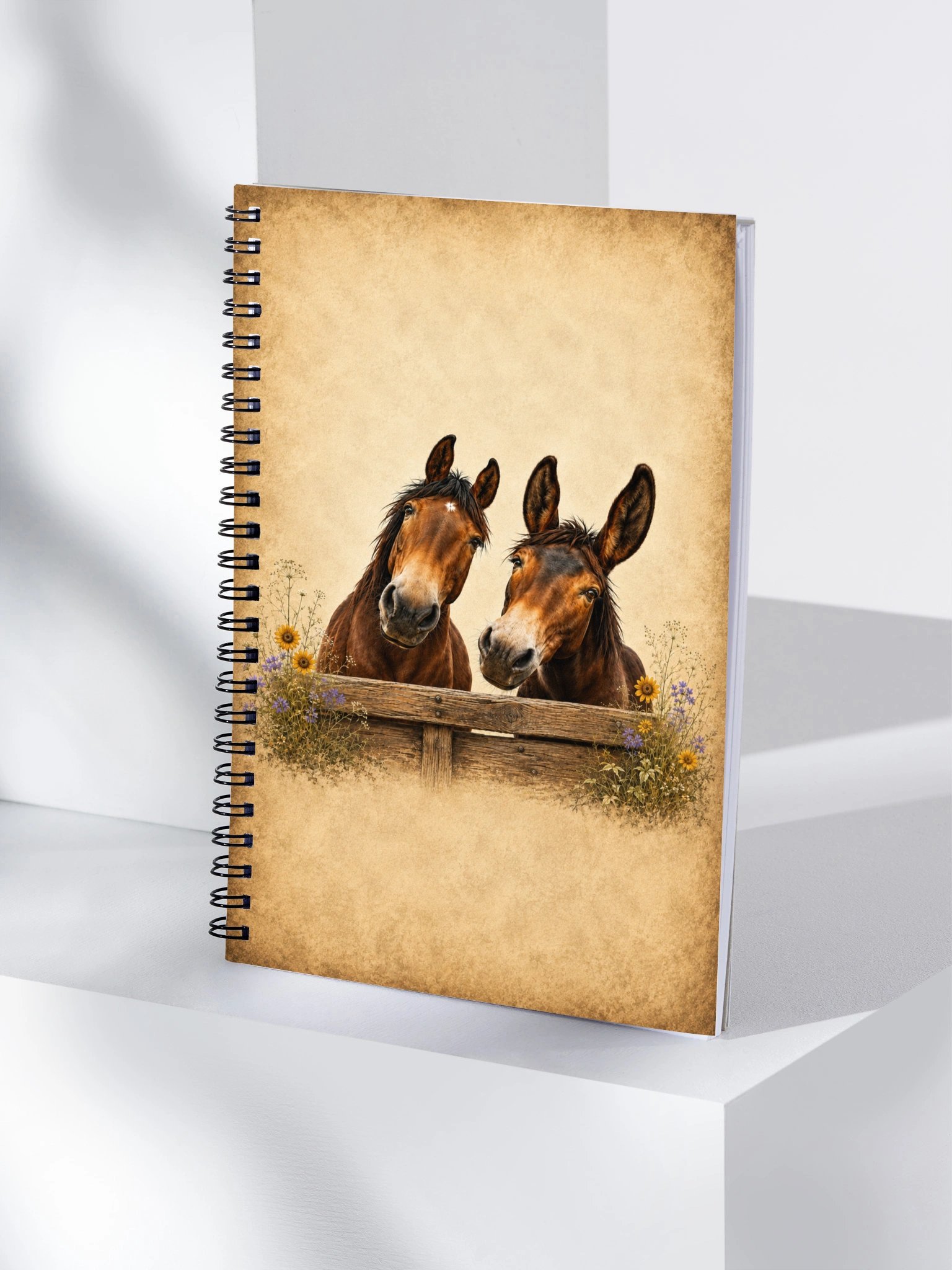 Meet Me at the Fence — Cabo & Delilah Spiral Notebook product image (4)
