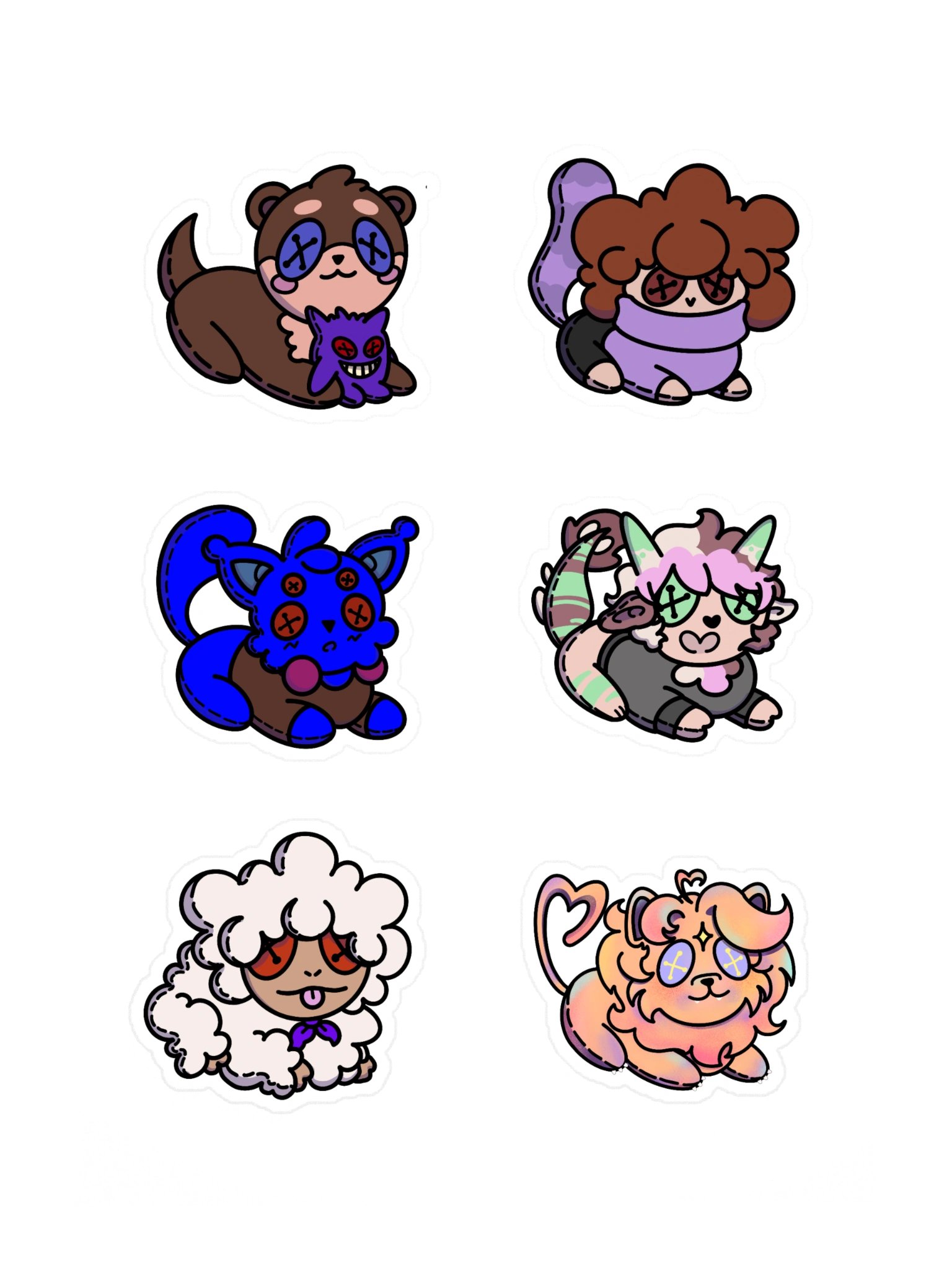 Raign Plushie Stickers product image (3)