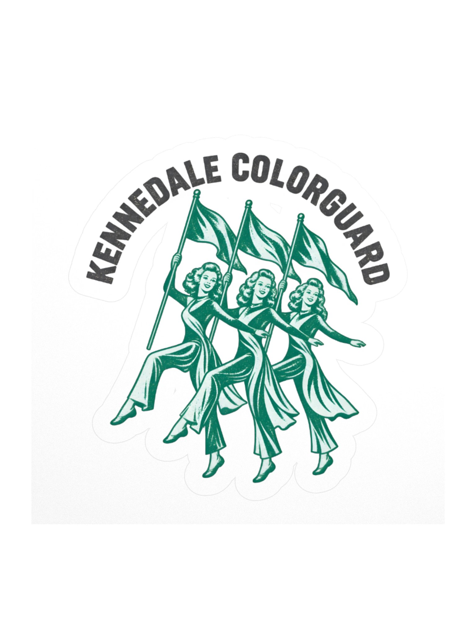 Kennedale Colorguard Retro Sticker product image (1)