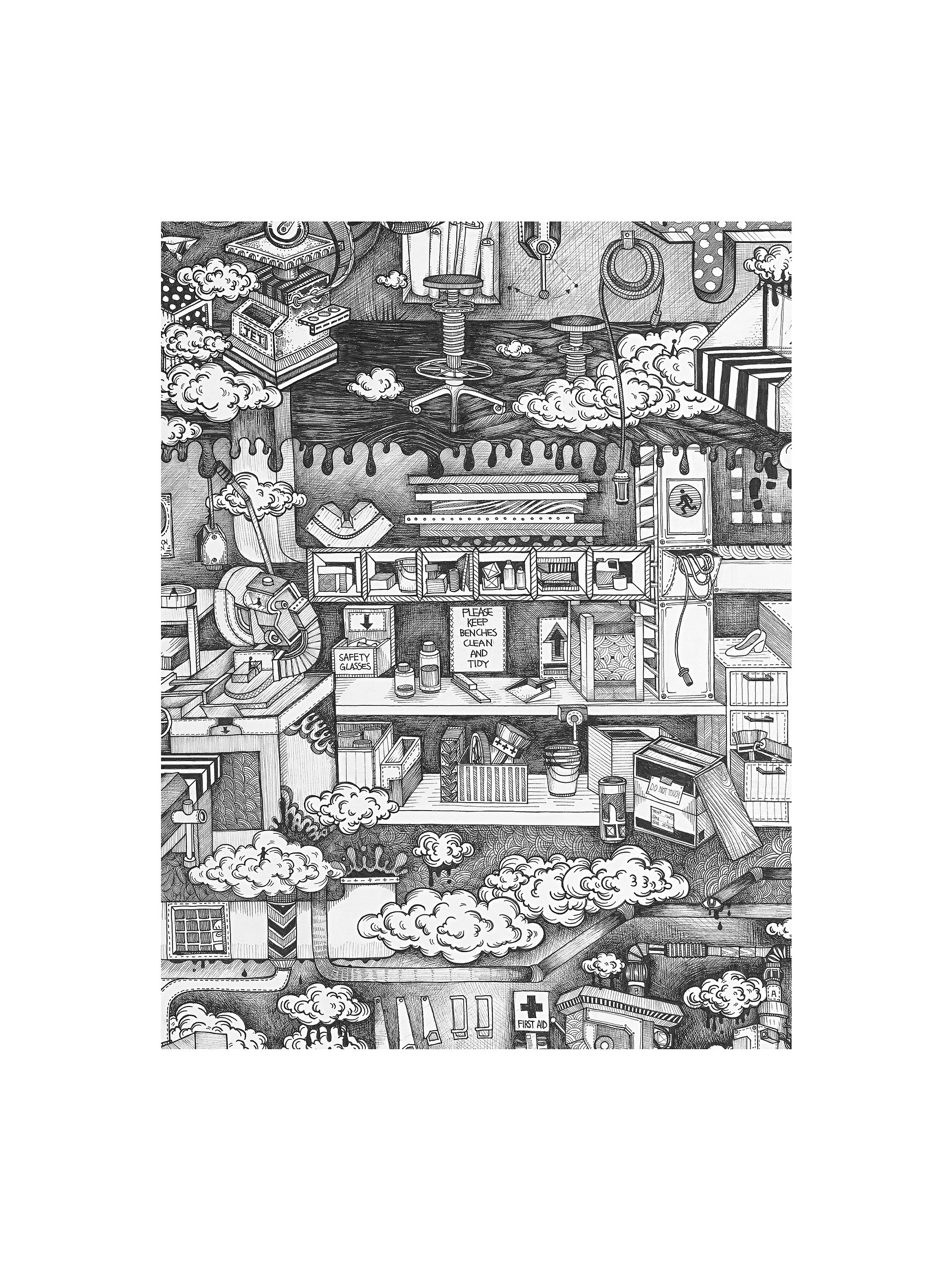 Workshop - Original Art Print product image (1)