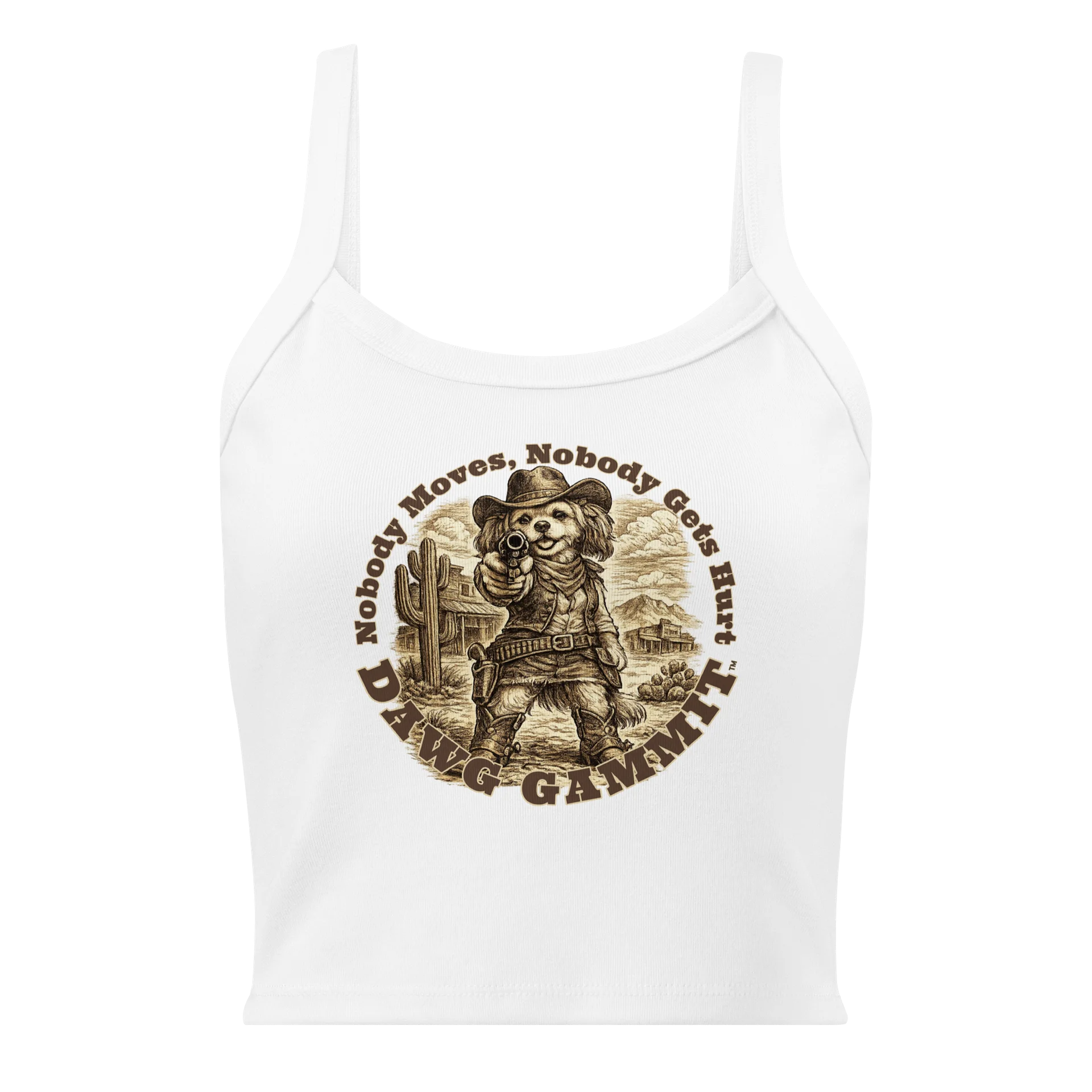 DAWG GAMMIT™ Shih-Tzu Micro Rib Racer Tank Top product image (1)