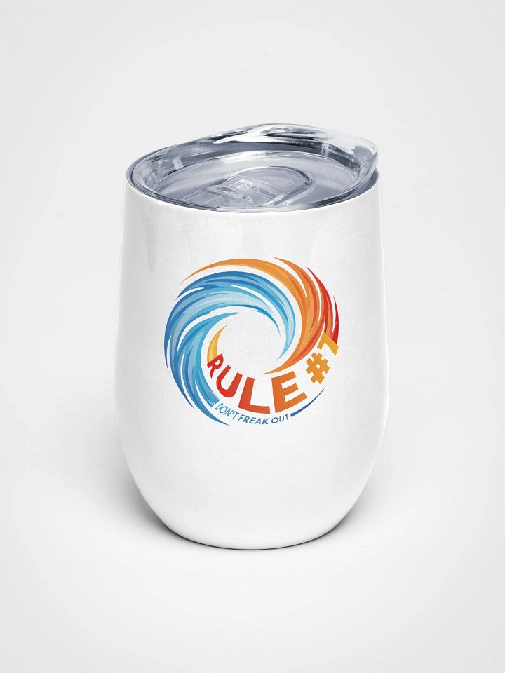 Rule # 7 Wine Tumbler Blue and Orange product image (1)