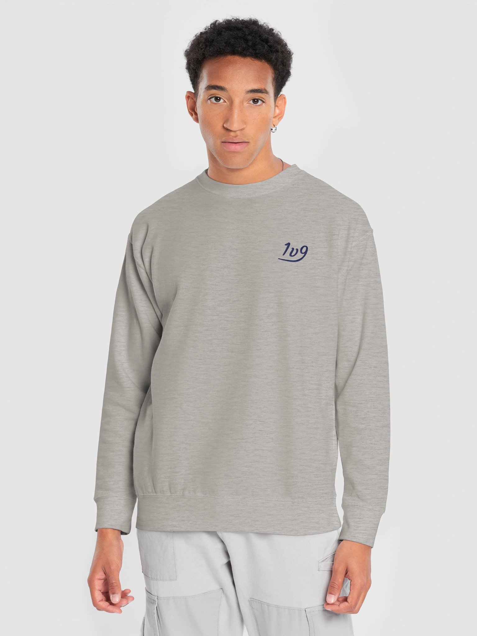 1v9 Embroidered Crewneck – Navy Stitch product image (5)