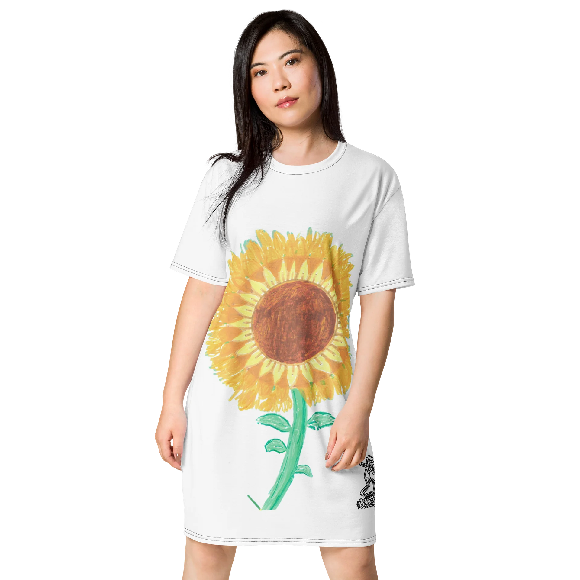 Sunflower Bloom T-Shirt Dress product image (1)