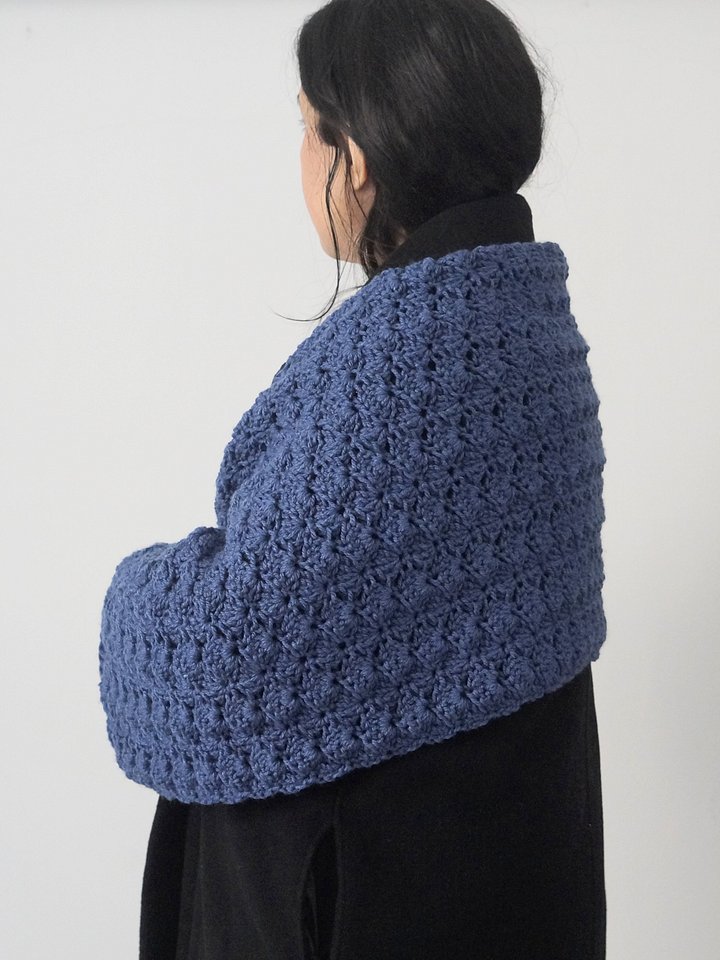 Shell stitch shawl crochet pattern product image (1)
