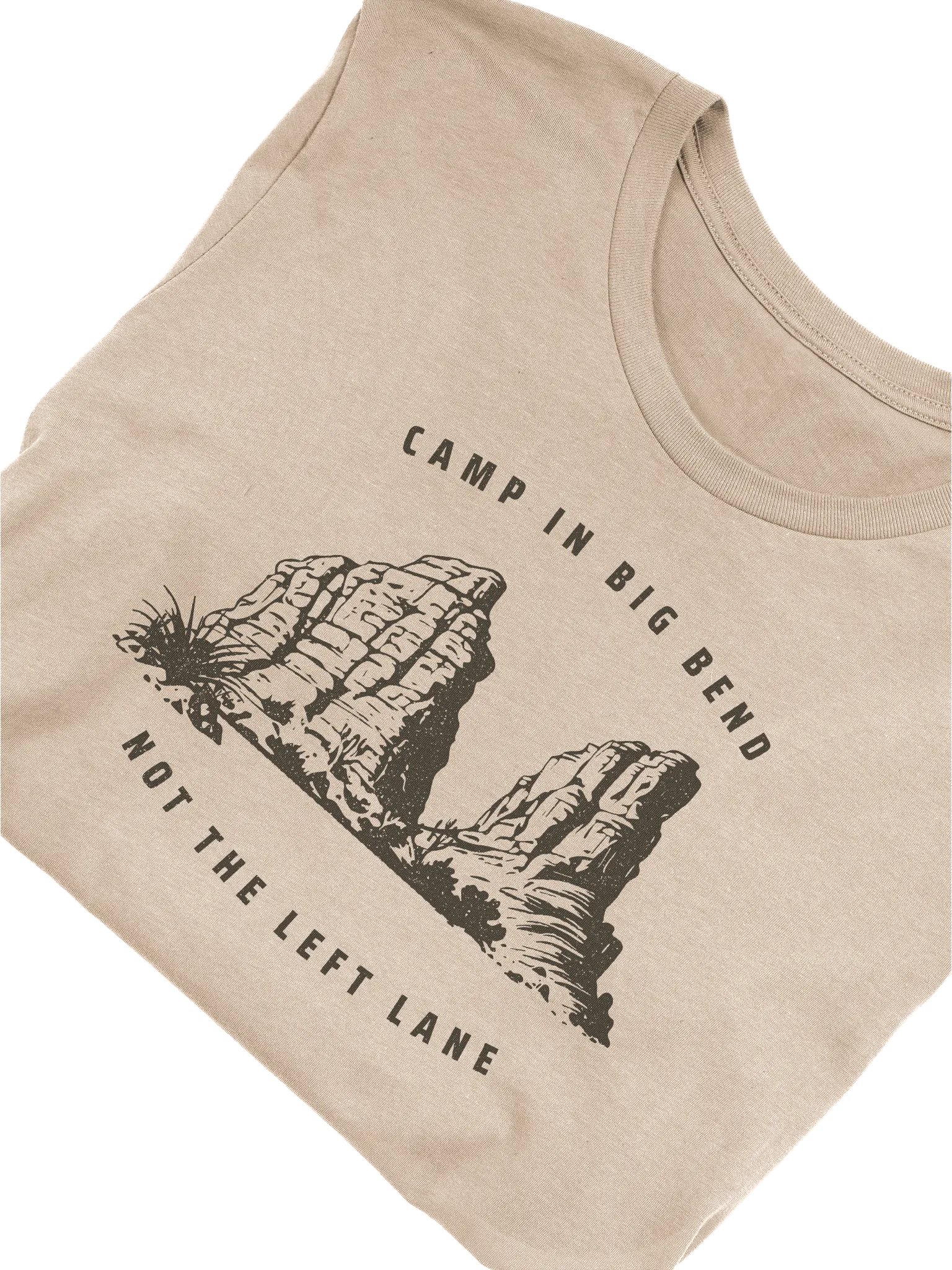 Camp in Big Bend (not in the left lane) Unisex Bella Canvas Tee product image (32)