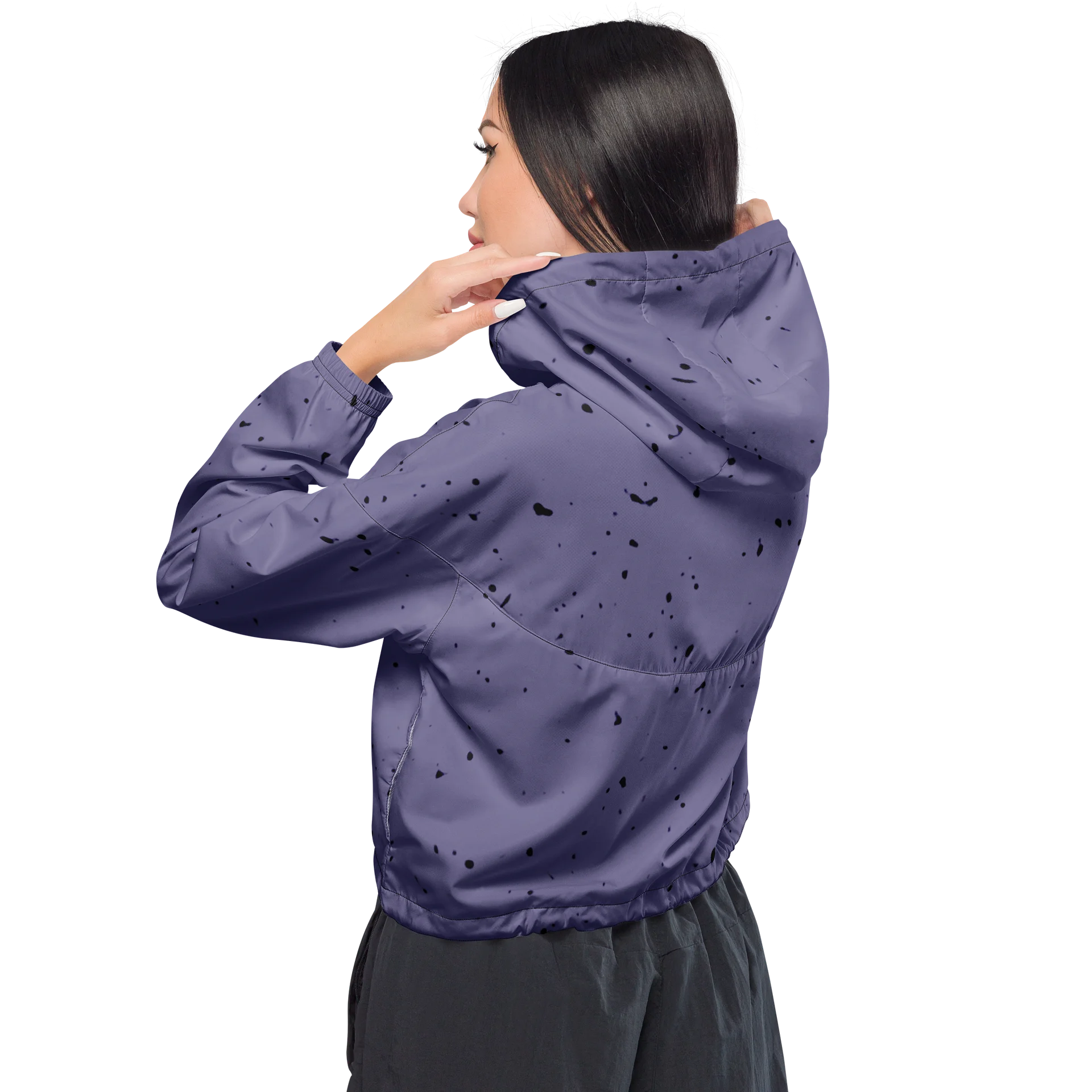 Purple Speckle Cropped Windbreaker product image (3)