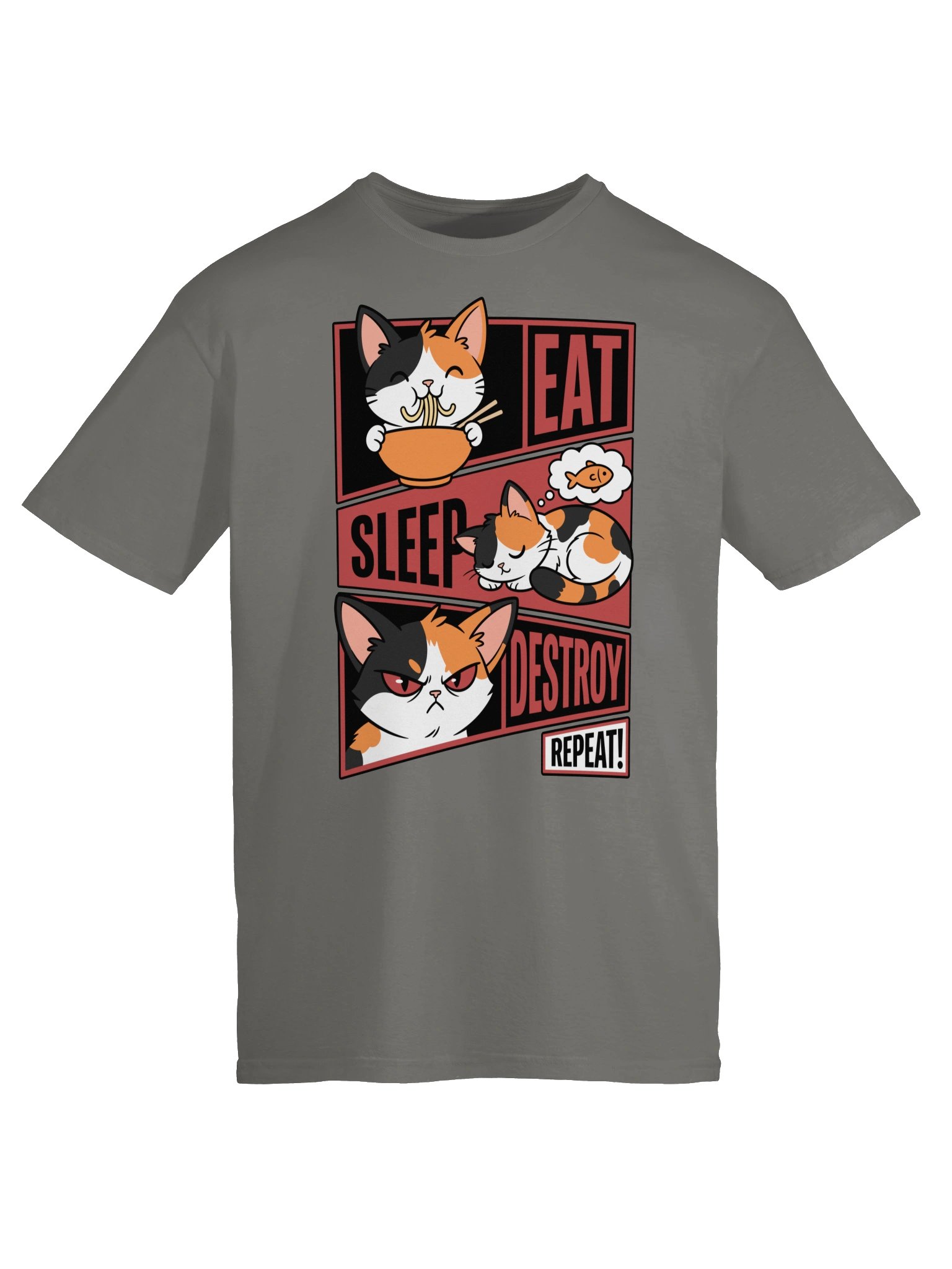 Eat. Sleep. Destroy. Repeat. Tee product image (5)