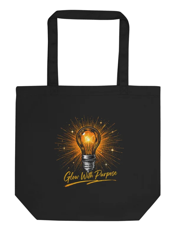 Glow With Purpose Motivational Tote Bag product image (4)
