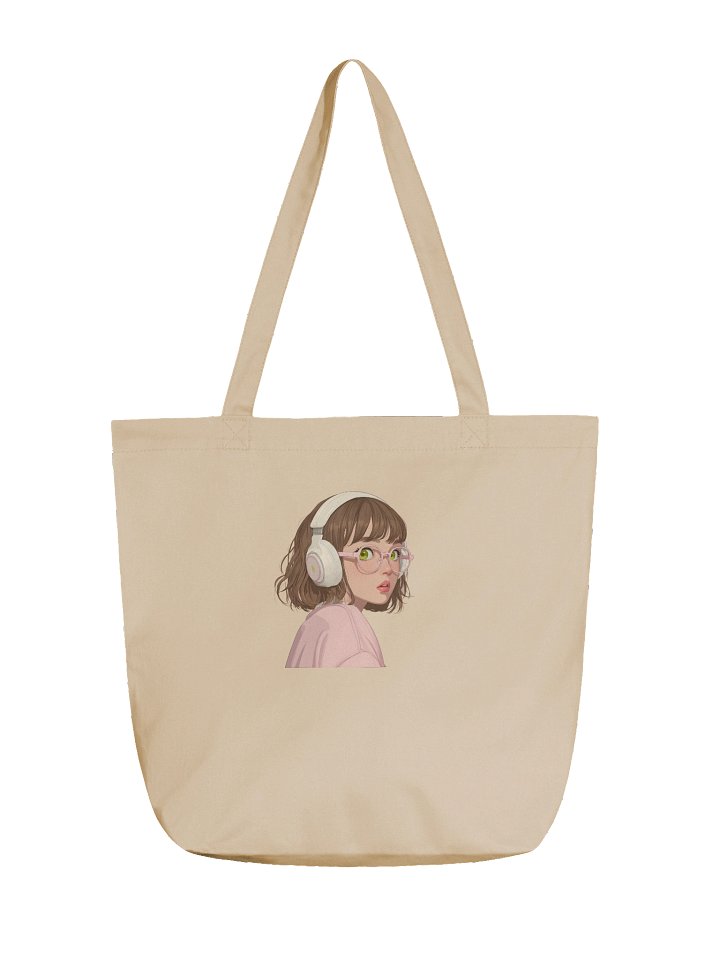 Chic Headphones Girl Eco Tote product image (1)