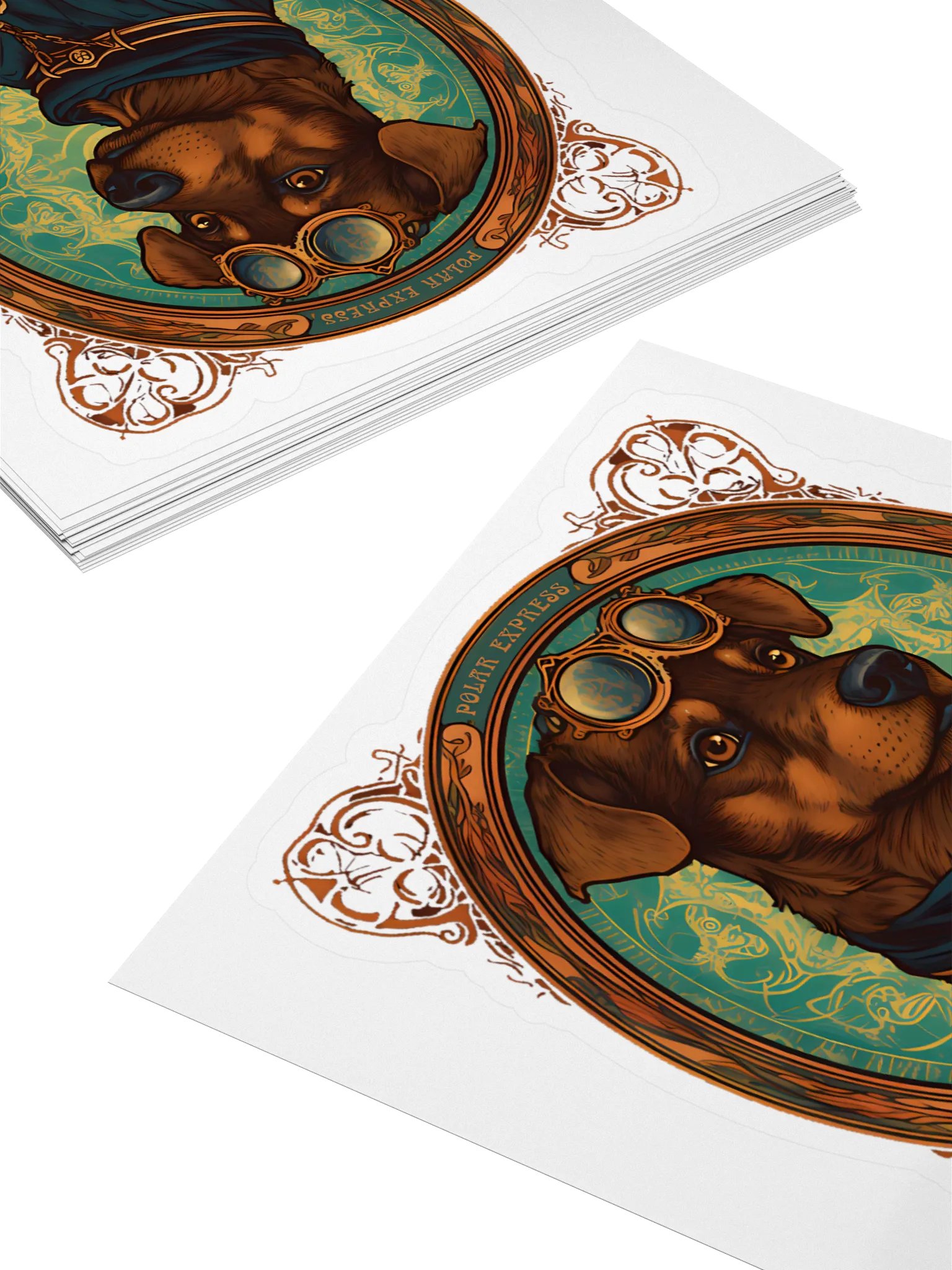 Whimsical Doggie Delight Kiss Cut Stickers product image (4)