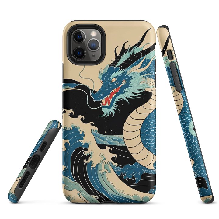 Ryoshin - Urashima Tarō (Teal Dragon), Ancient Ryū Collection, iPhone® Tough Case product image (47)