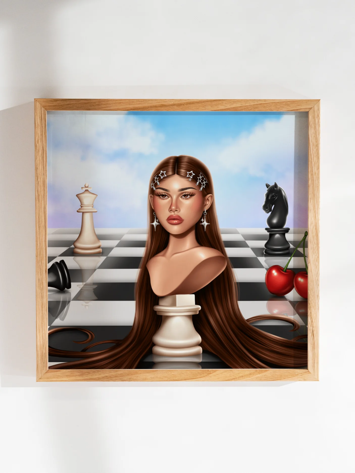 Checkmate Queen Print — Borderless product image (1)