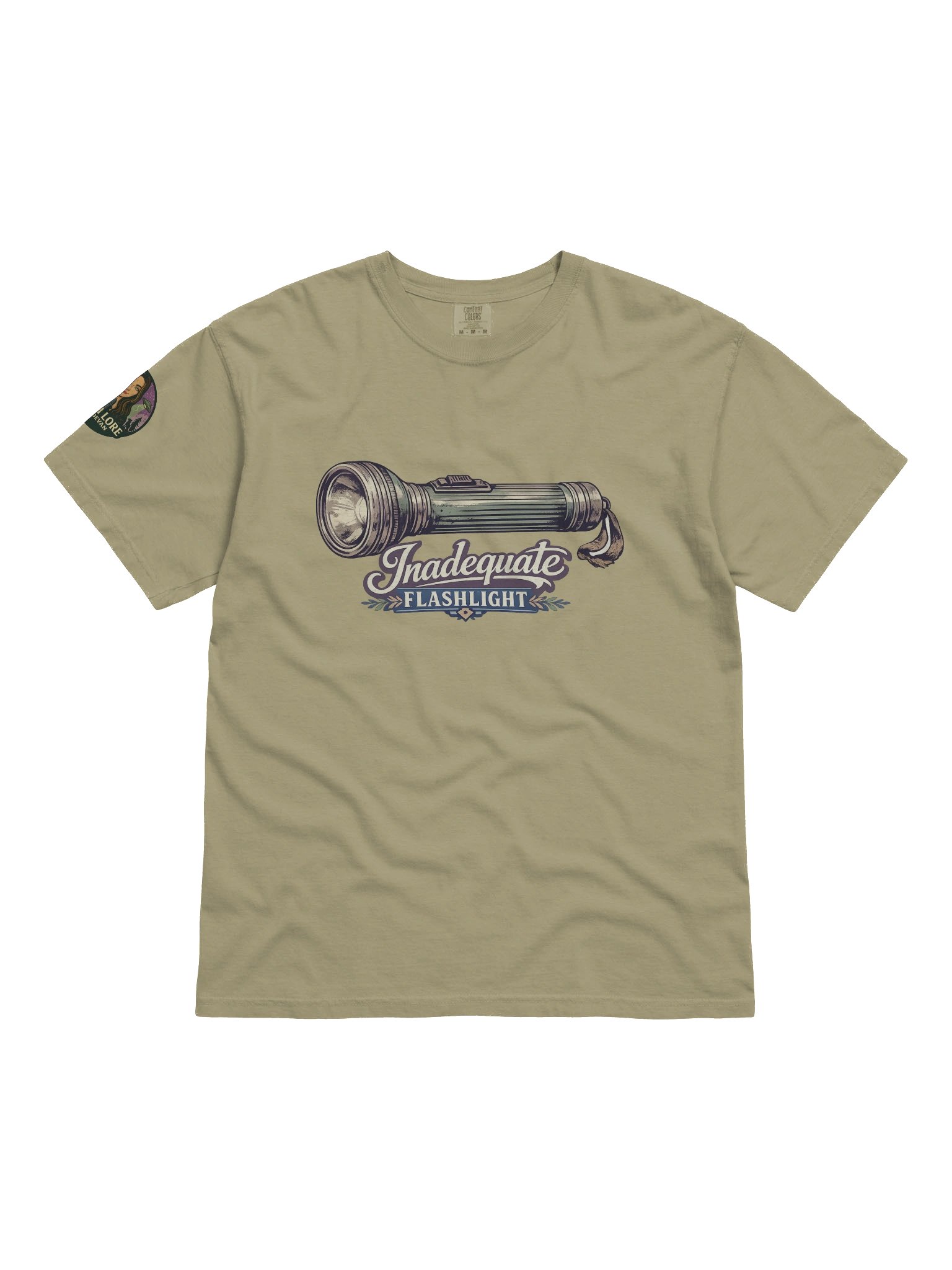 INADEQUATE FLASHLIGHT HEAVYWEIGHT T-SHIRT product image (61)