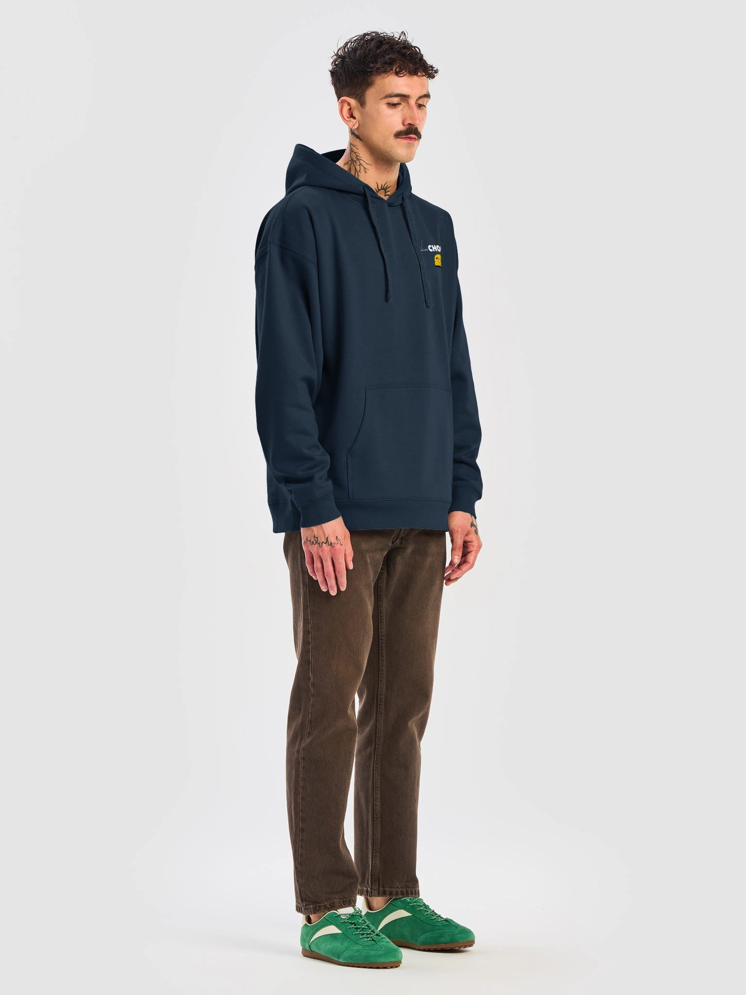 Mascot Organic Hoodie Embroidered Identity Black/Navy product image (5)