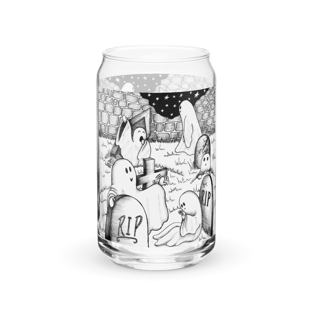 Graveyard Wake Up can-shaped glass product image (1)