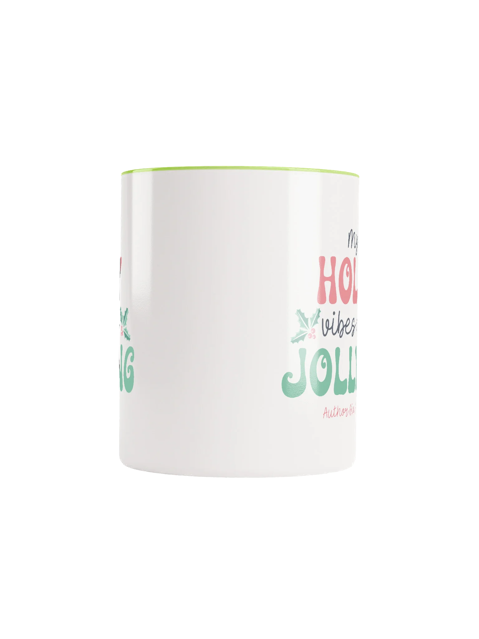 Holly Jolly Vibes Festive Ceramic Mug product image (10)