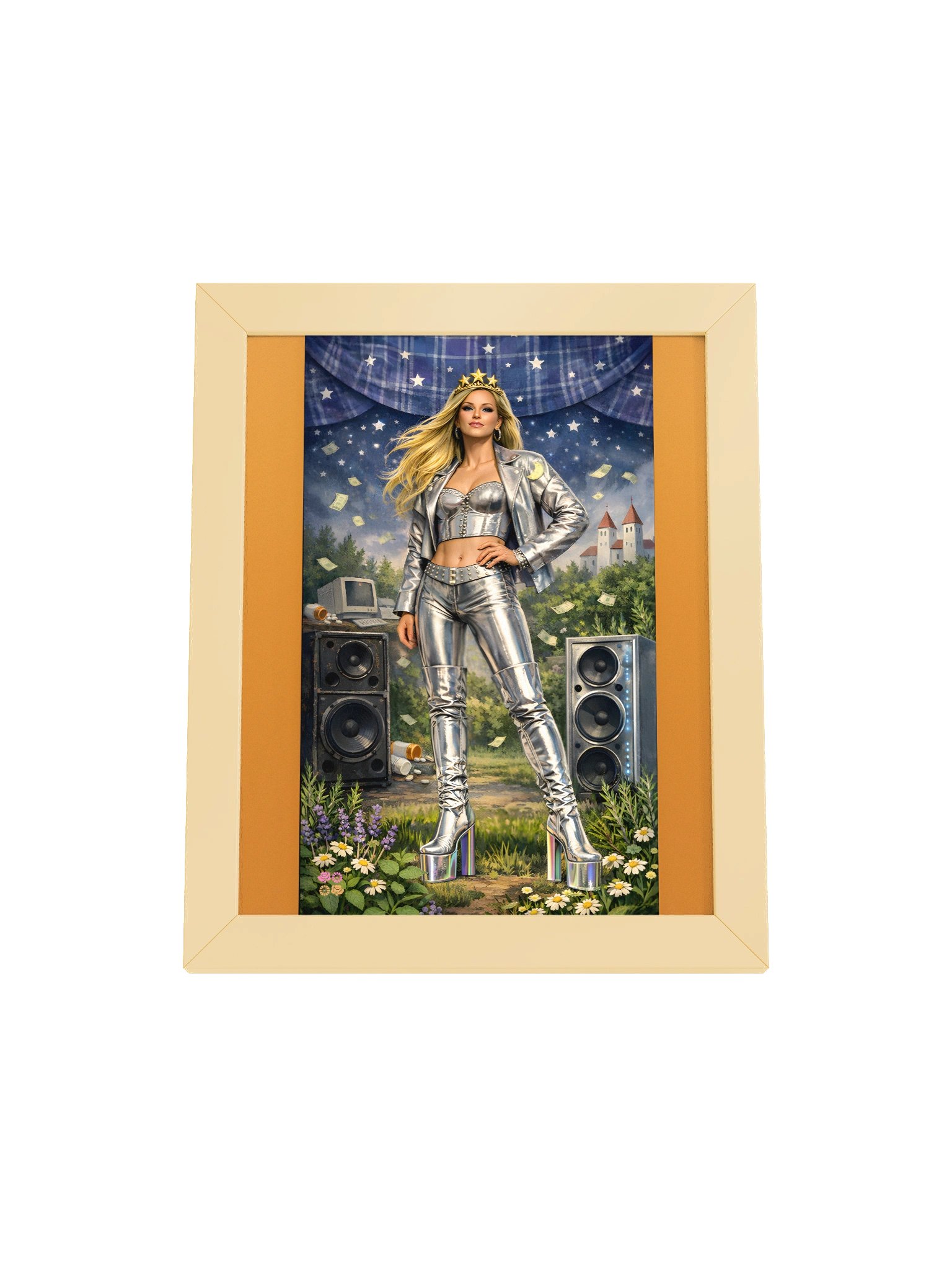 7 The Chariot Tarot Art Framed Poster product image (1)
