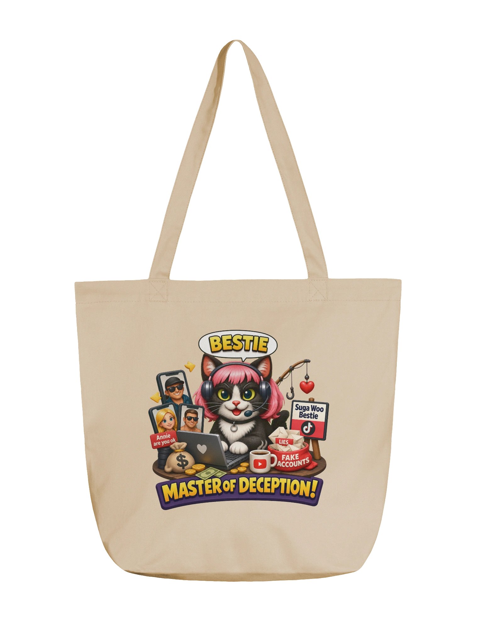 ''Master of Deception'' Eco-Friendly Tote Bag product image (1)