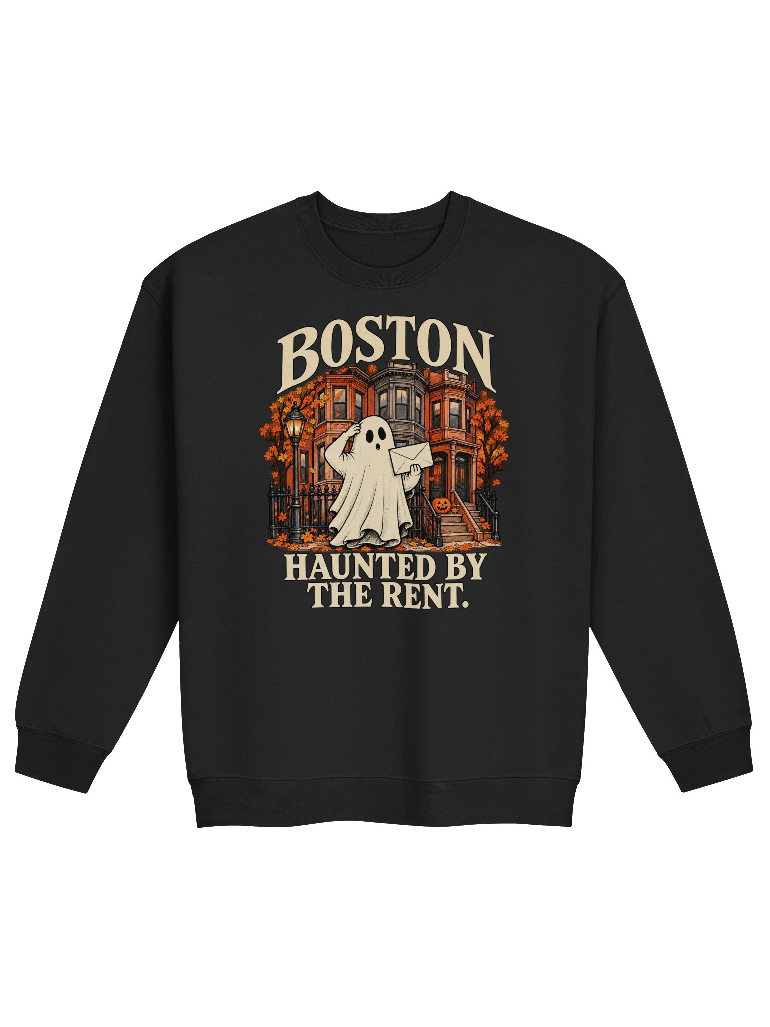 Boston: Haunted by the Rent Crewneck Sweatshirt product image (1)