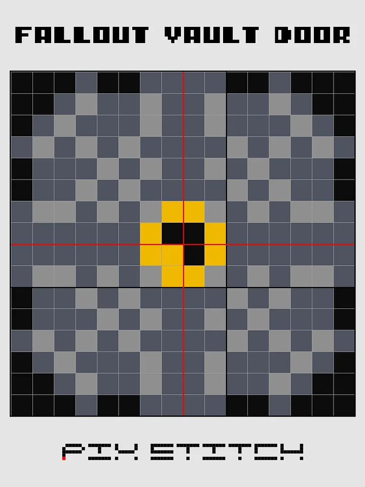 Fallout Vault Door Pixel Art product image (2)