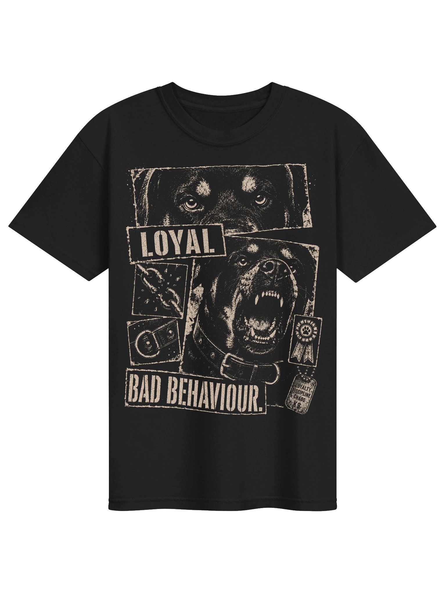 Loyal & Bad Behaviour Rottweiler Heavyweight Vintage Graphic Tee product image (1)