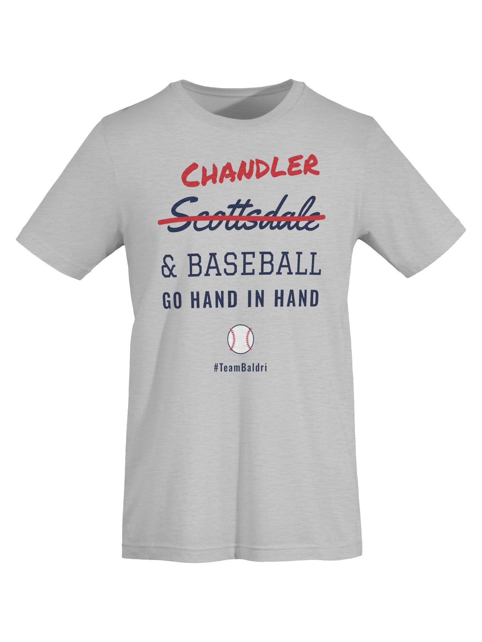 Chandler & Baseball Tee - White/Cream/Gray product image (13)