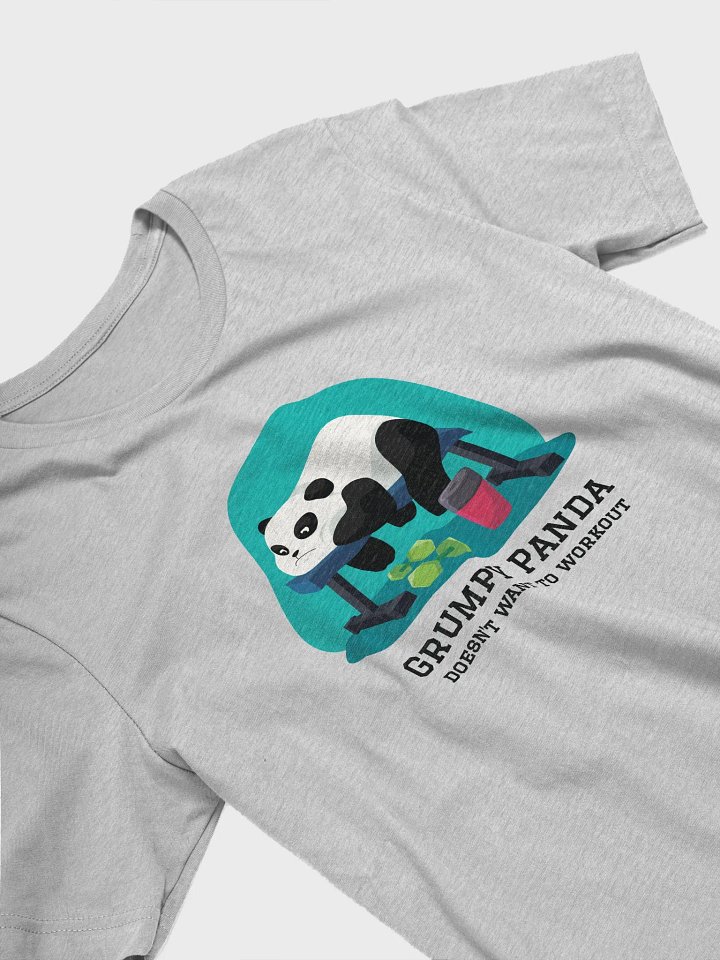 Grumpy Panda Doesn't Want to Workout T-Shirt product image (2)