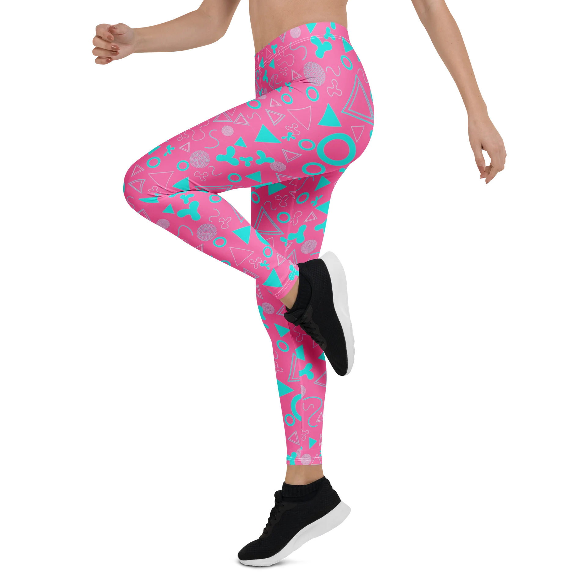 Fashion-Forward Vibrant Geometry Leggings for Daily Wear product image (4)