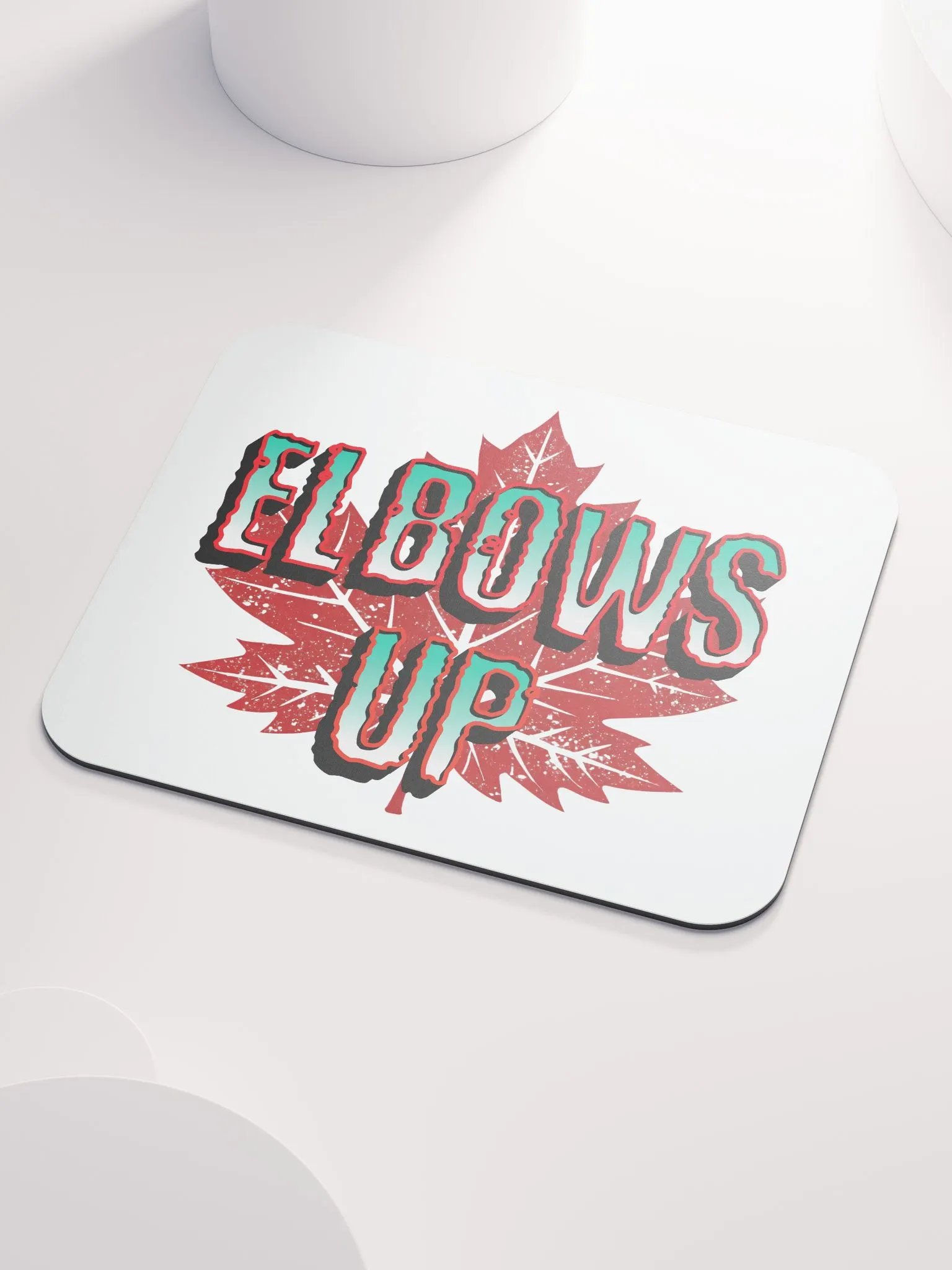 Elbows Up Maple Leaf Mouse Pad product image (3)