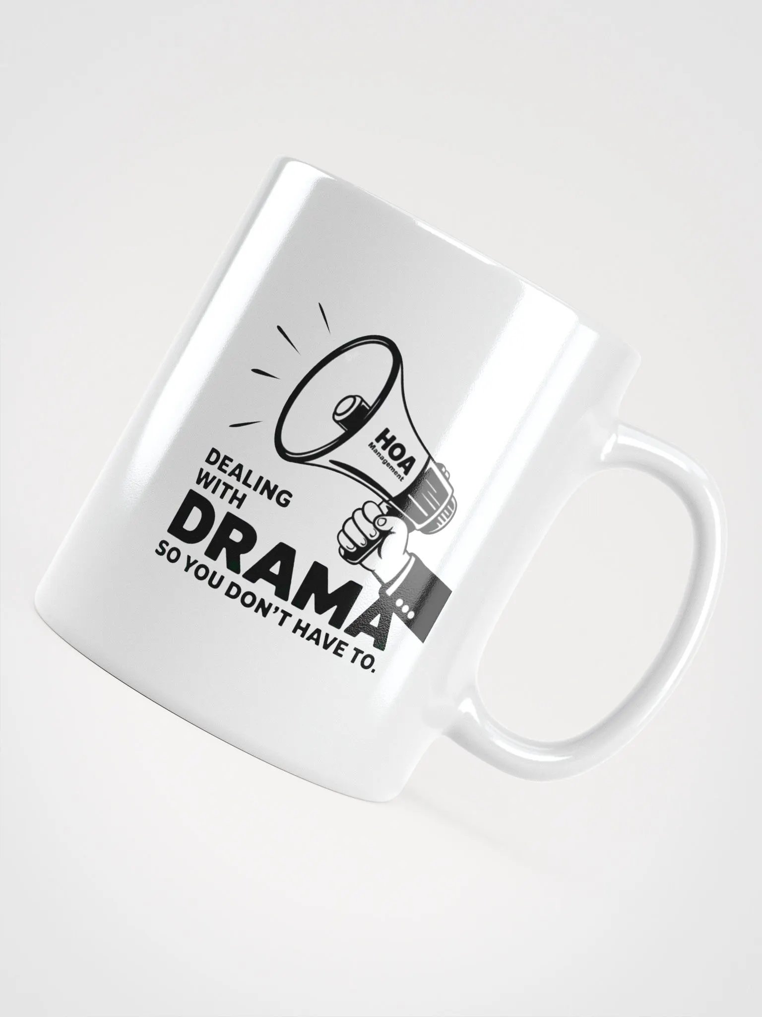 HOA Management Drama White Glossy Mug product image (12)
