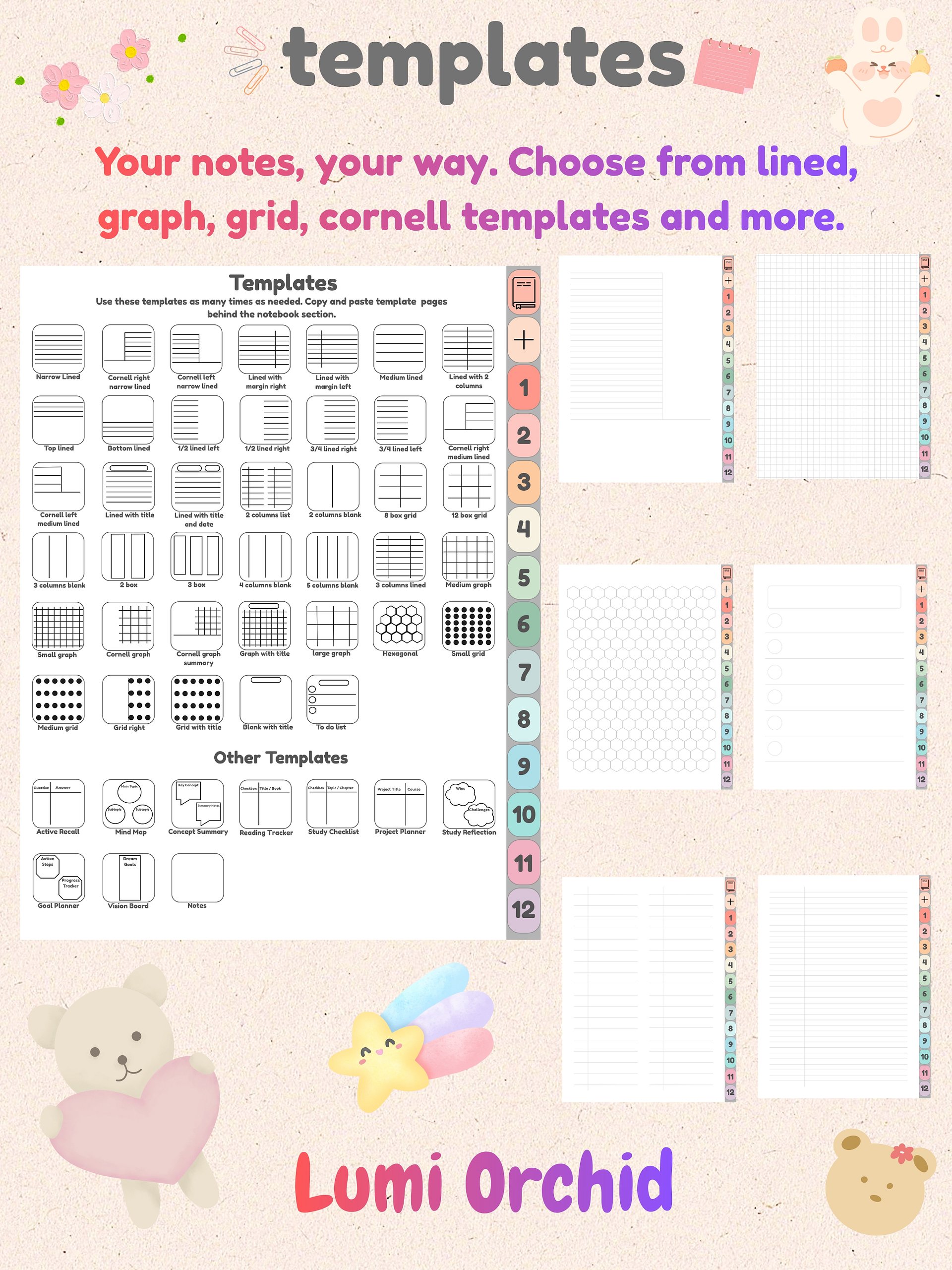 White Digital Notebook & Bonus Student Planner 🎁 product image (3)