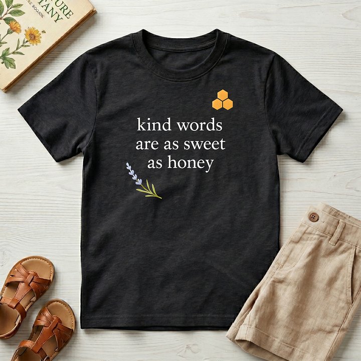 Kids: "Kind Words 5" Organic T-Shirt product image (3)