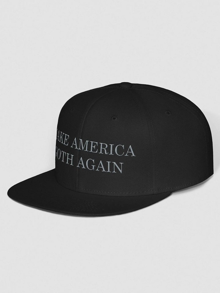 Make America Goth Again Embroidered Snapback - Grey product image (2)