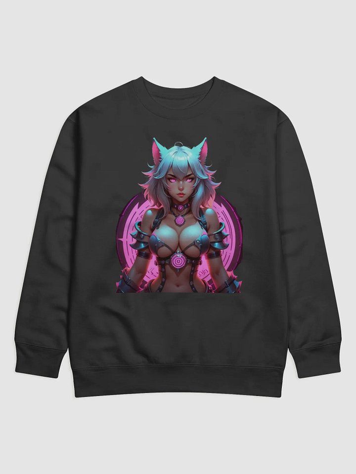 Futuristic Feline Fantasy Premium Sweatshirt product image (1)