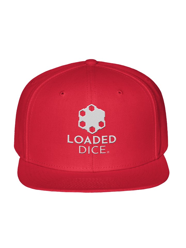 Loaded Dice Graphic Wool Blend Snapback Red product image (1)