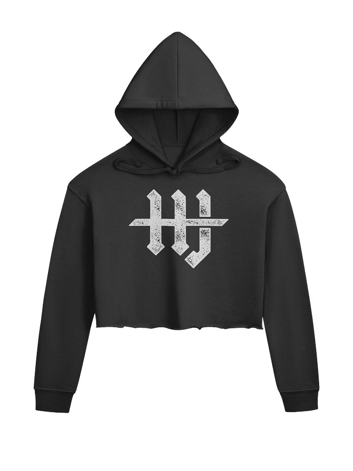 HJ Crop Top Outlaw Hoodie Black product image (1)