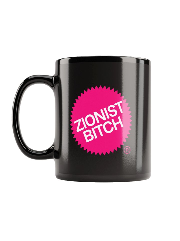 Zionist Bitch Label Mug (Black) product image (1)