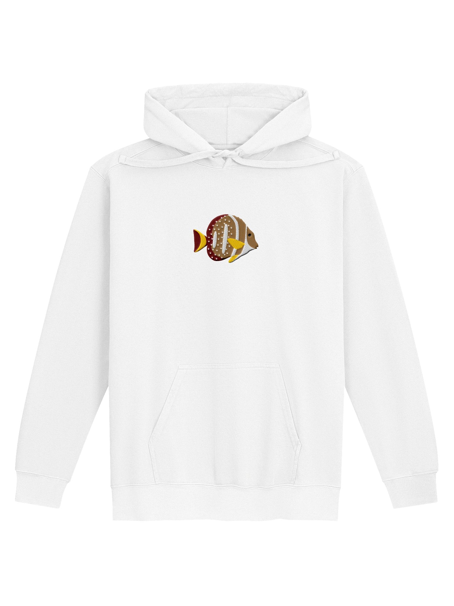 Mustard Tang Embroidered Hoodie | Saltwater Reef Aquarium Fish & Ocean Lover Apparel product image (17)