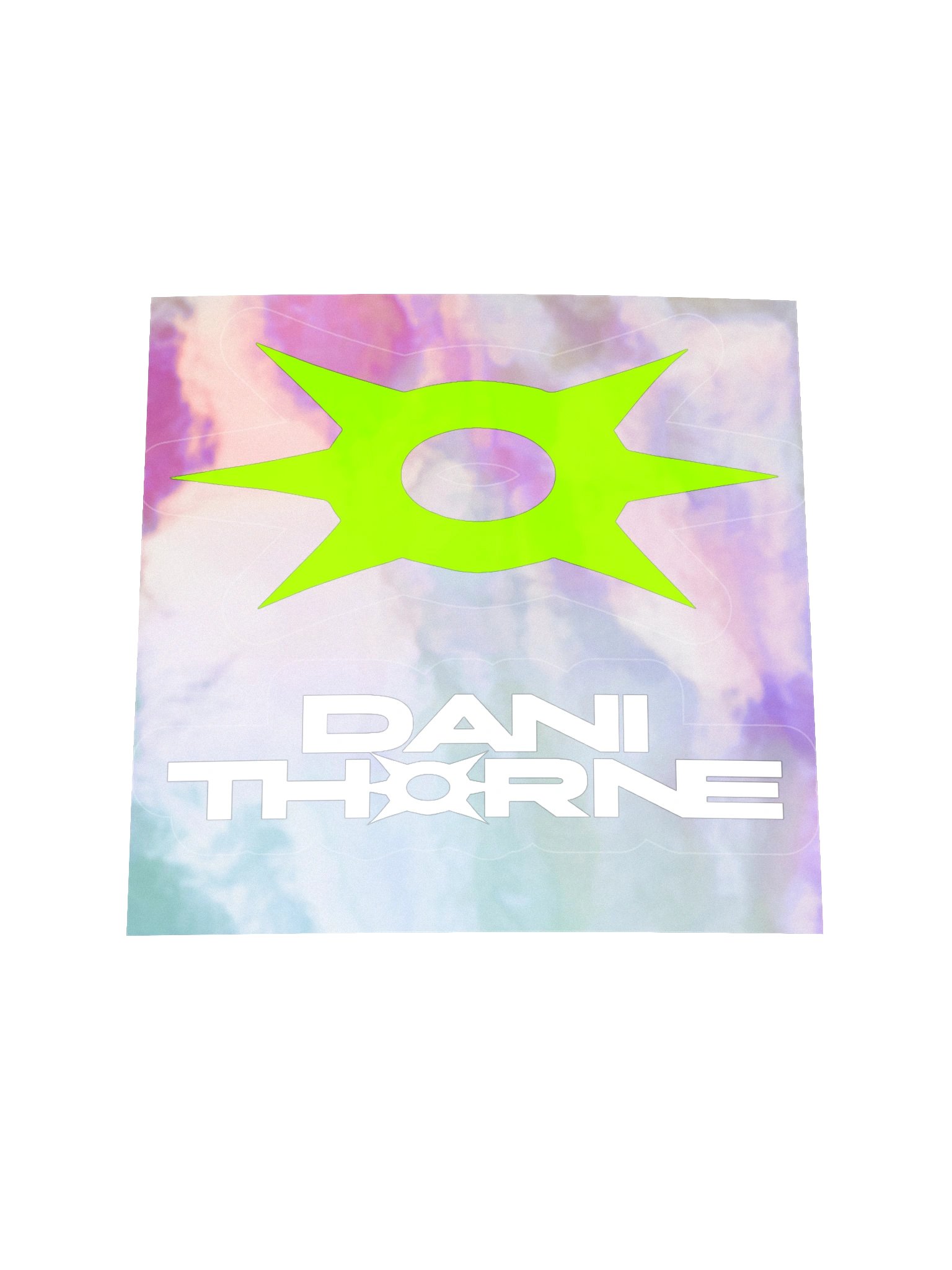 Dani Thorne logo sticker with holographic outline product image (1)