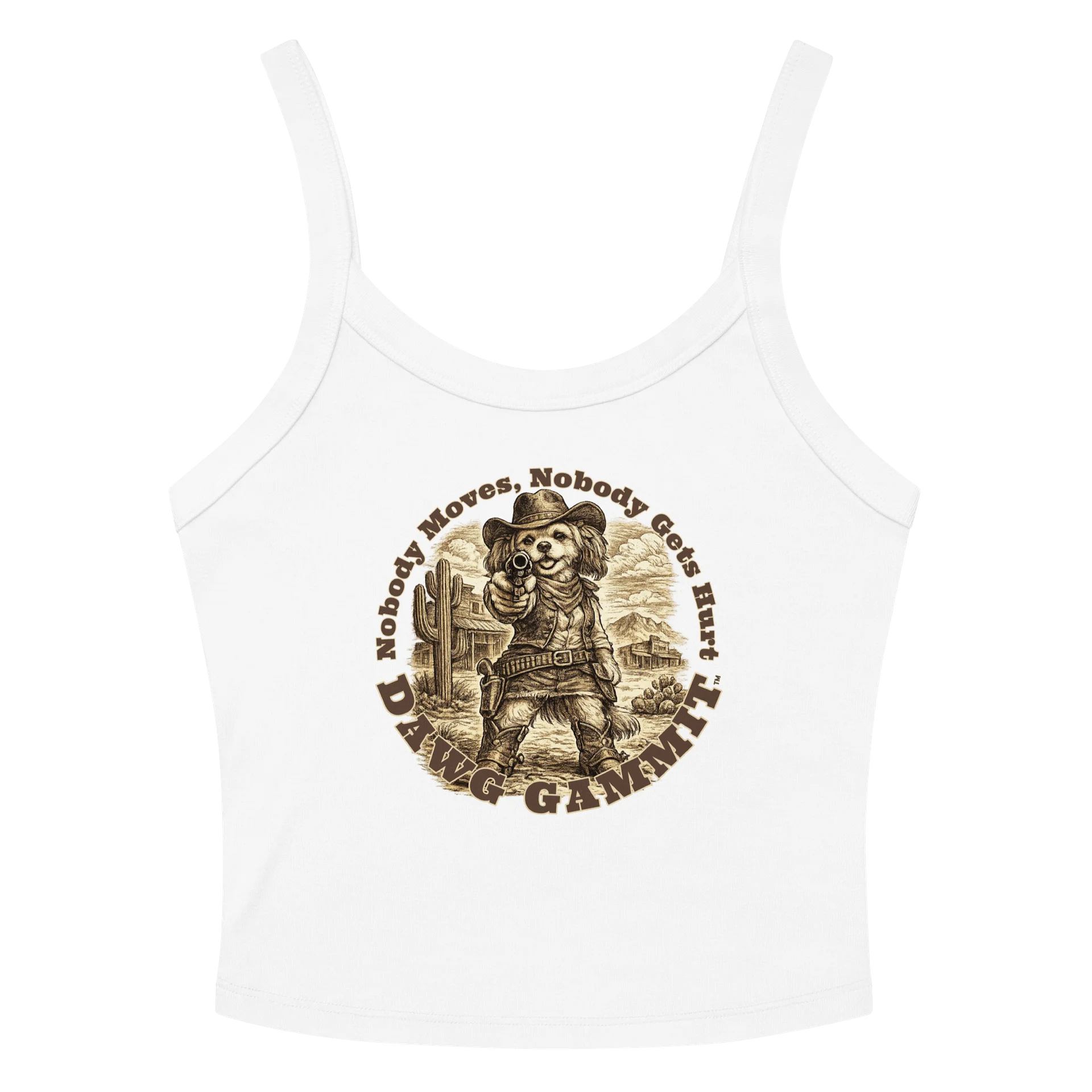 DAWG GAMMIT™ Shih-Tzu Micro Rib Racer Tank Top product image (3)