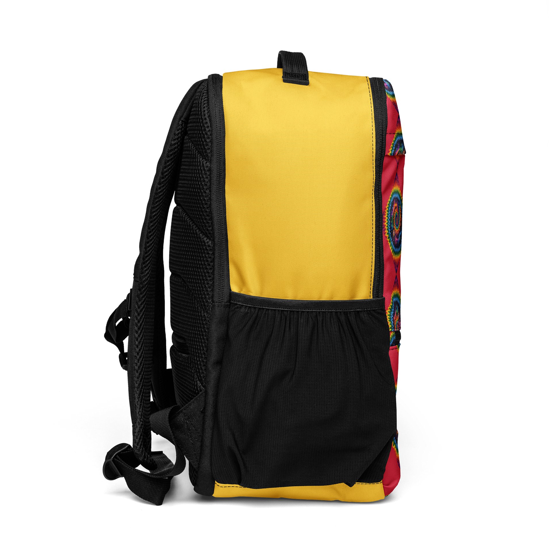 Rainbow Spiral Grid Utility Backpack product image (6)