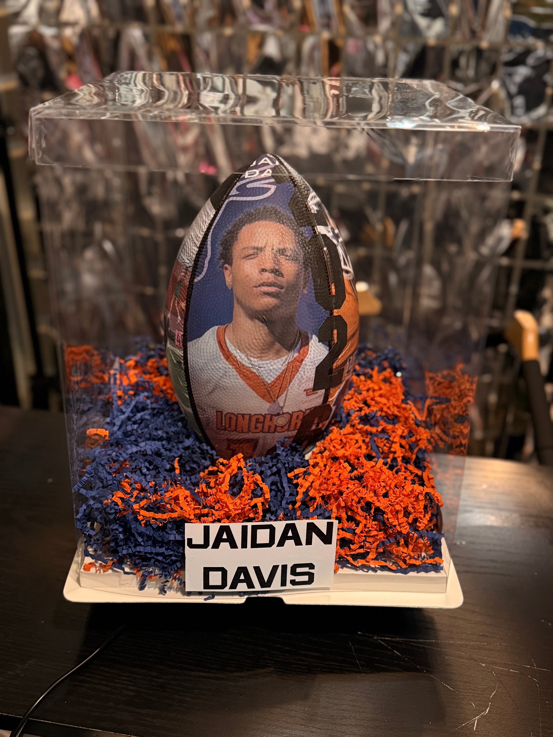 Custom football with custom box product image (1)