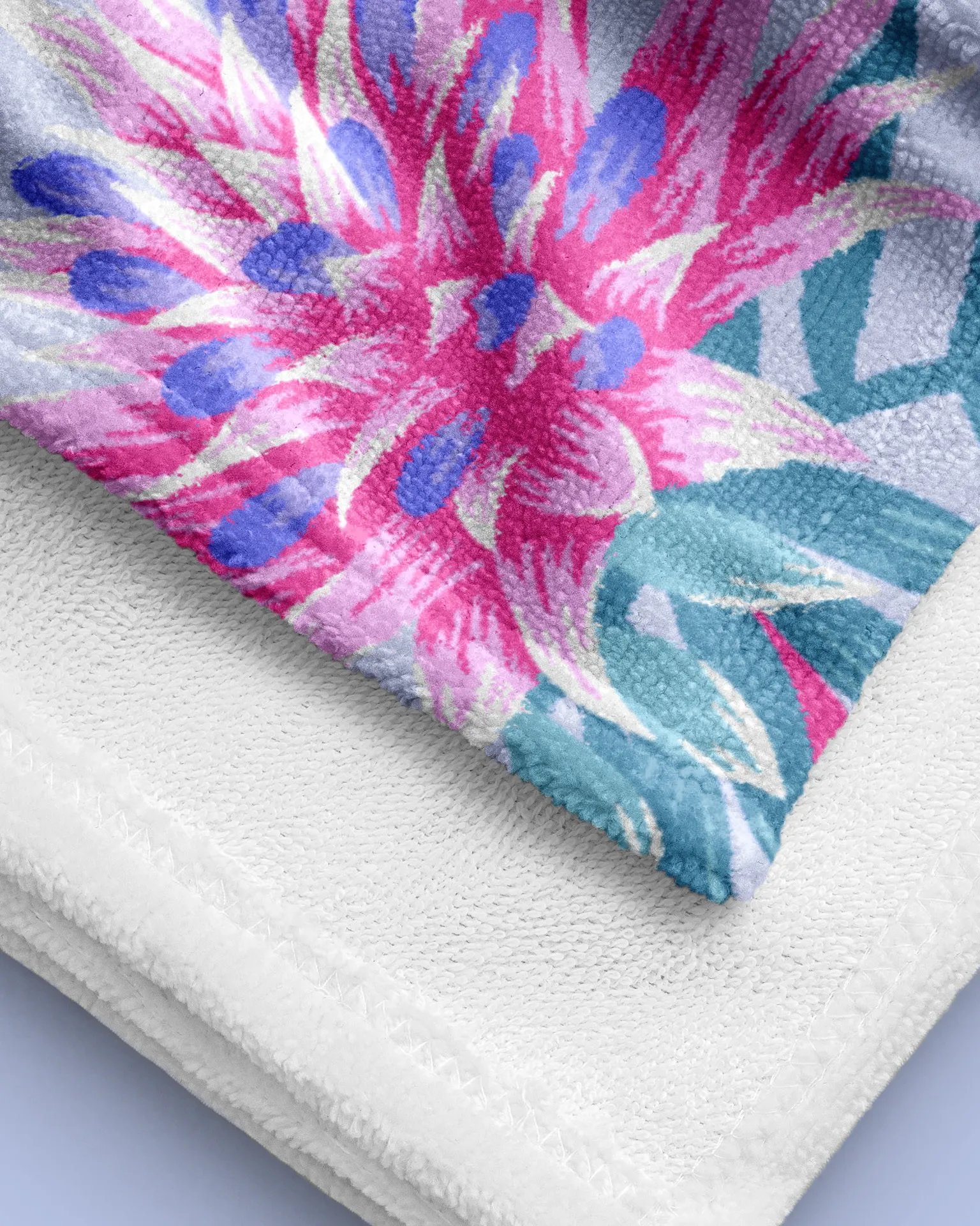 Beach Towel - Fasciata Tropical / Mauve & Pink product image (2)