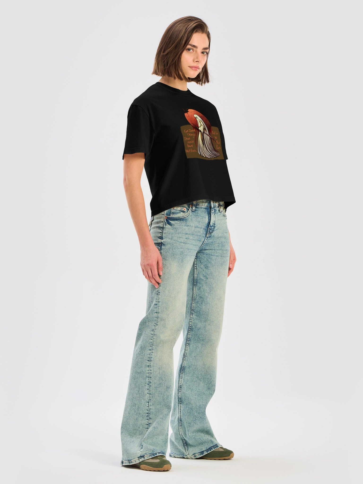 "Cold Blooded" Spooky Boxy Tee product image (7)