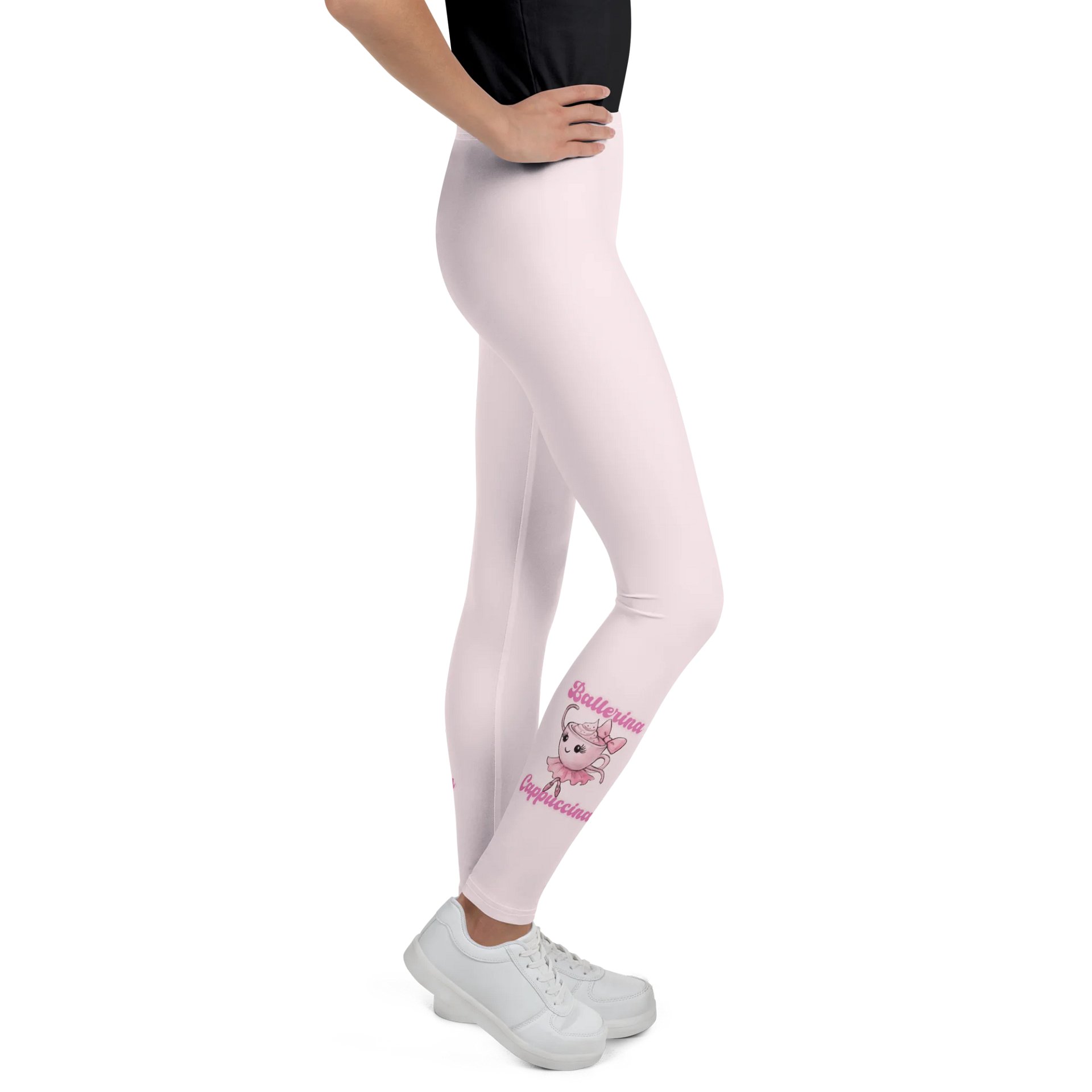 Ballerina Cappuccina – Watercolor Design Leggings for Youth product image (1)