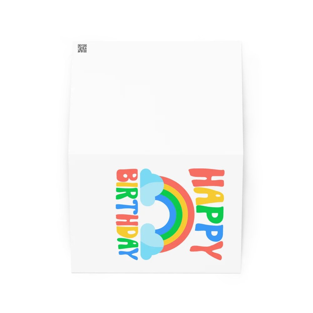 Happy Birthday (Rainbow) Birthday Card 5" x 7" product image (2)