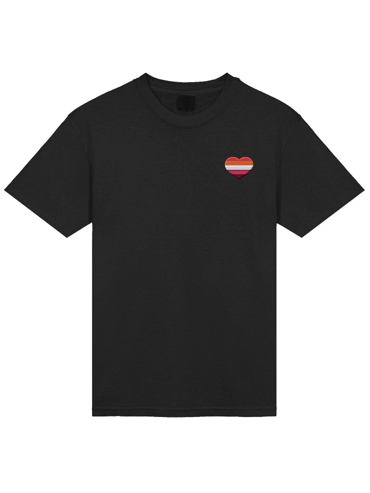 Lesbian Pride Embroidered T-Shirt product image (1)