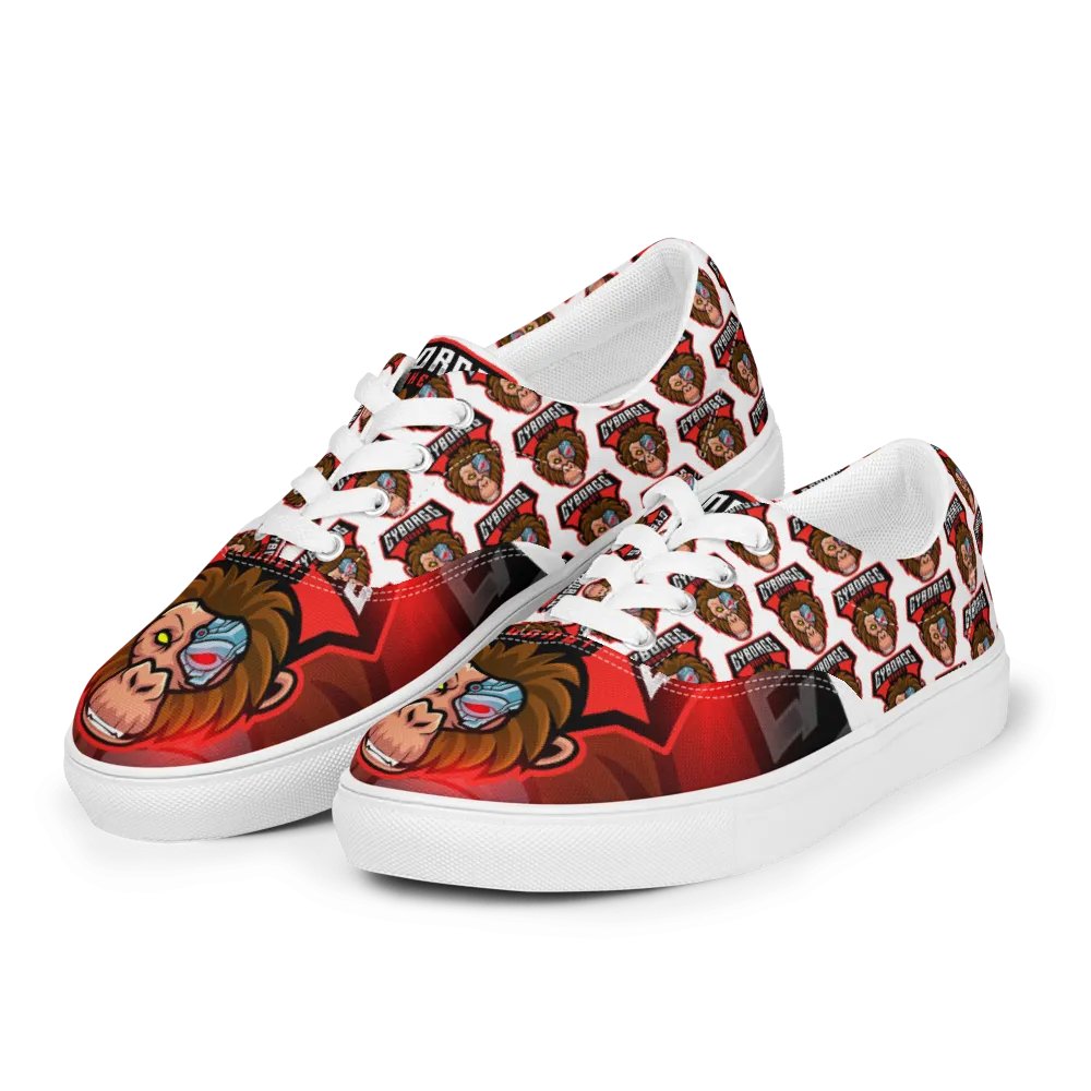 CyborggMonkey Red Pattern Men's Shoes product image (9)
